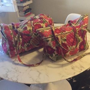 Vera Bradley Duffle Bag & Iconic Miller Travel Bag